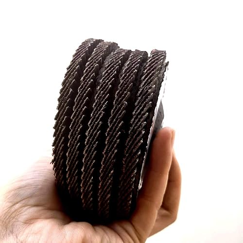 Miniatura 5 de Discos de solapa de alta densidad de 4 pulgadas, paquete de 20 surtidos, grano 40, 60, 80, 120, disco de molienda de lijado de óxido de aluminio,