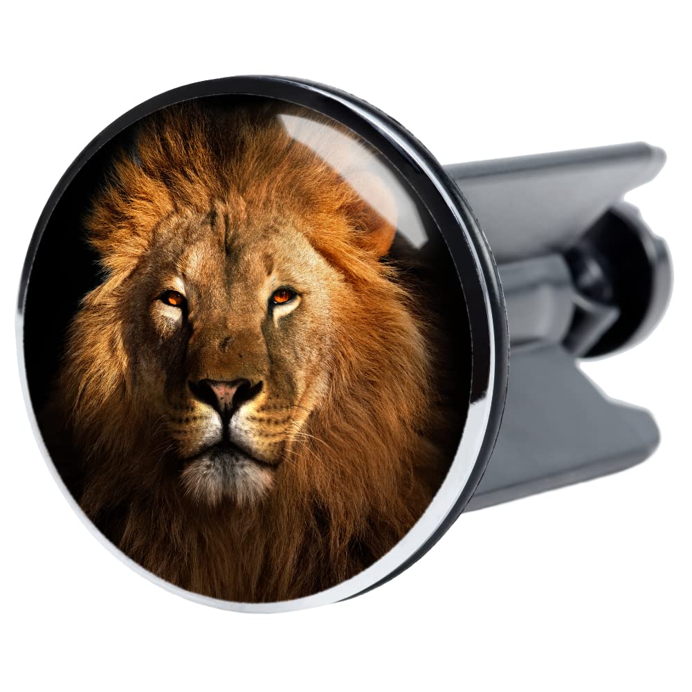 Sanilo Sink Plug 40 mm, Many Different Drain Plugs, Easy to Insert into the Wash Basin (Lion)