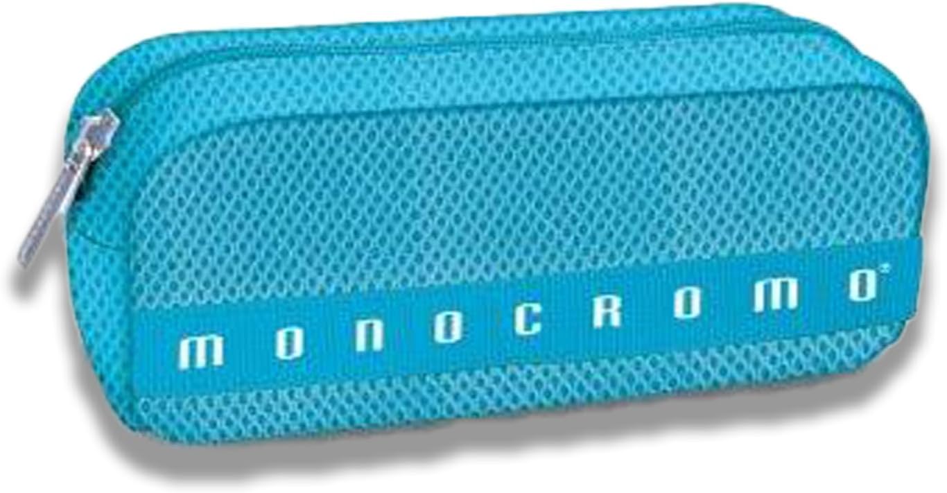 Pencil Case Monochrome Effect Mesh Blue