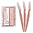 40pcs Eyebrow Razor for Women, Face Shaver Kit Dermaplaning Tool for Peach Fuzz Removal, Stainless Steel Blades with Protective Covers | Eyebrow Trimmer, Facial Hair Removal (Terracotta)