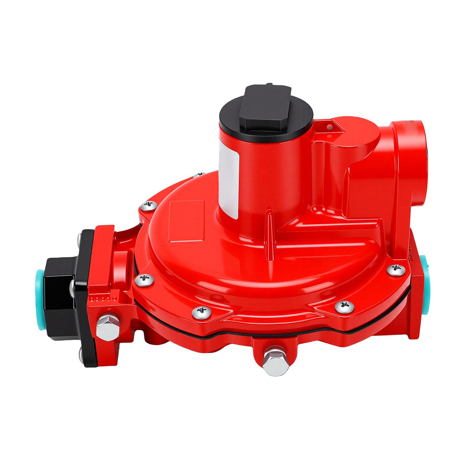 Karlak Regulador de Gas Natural Ajustable de Primera Etapa para Residencial, Comercial, Industrial, Hierro Fundido, Entrada NPT 1/2 Pulgada, 8-12 PSI