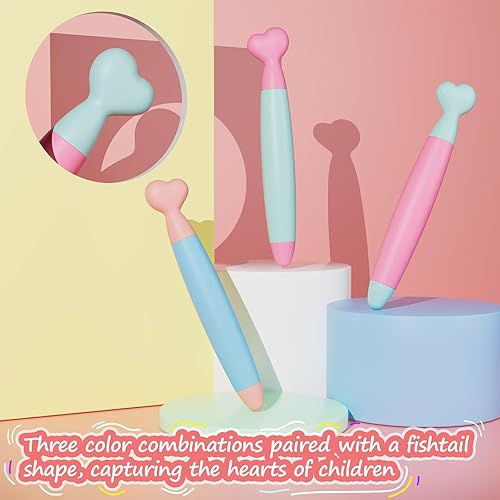 Miniatura 5 de Digiroot Bolígrafos capacitivos para niños, paquete de 3 con puntas de goma duraderas, compatibles con Fire, iPad, iPhone, tabletas Android y