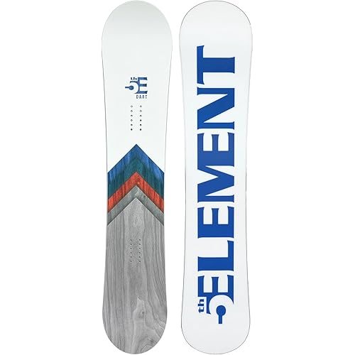 5th Element Dart 2 Men's Freeride-All Mountain Snowboard - Designed for Beginner and Intermediate Snowboarders with Rocker-Regular and Wide