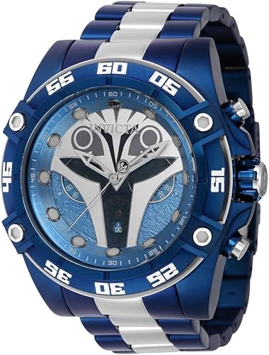 Invicta Star Wars Bo Katan 41257 - Reloj de cuarzo para hombre, Azul