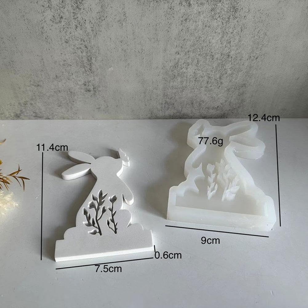 Stampo In Silicone Per Pasqua A Forma Di Coniglio - Per Candele, Gesso O Resina, Decorazioni Fai Da Te - Foto 10