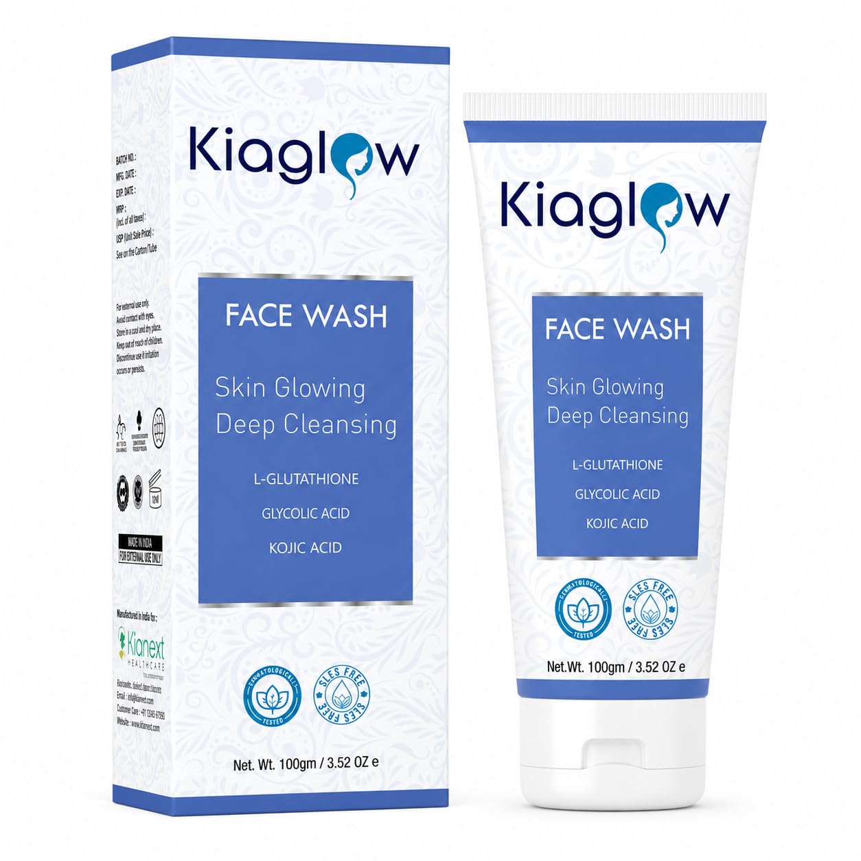 Skin Lightening Face Wash, Brightening & Deep Cleansing, Gentle Exfoliation with Glutathione & Kojic Acid, Paraben-Free, 300 g (Pack of 1)-picture-26