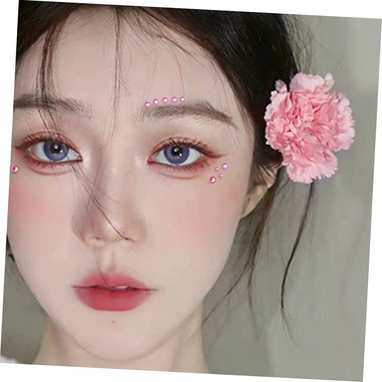 LALAFINA 30fogli Adesivi Brillantini Colorati Per Makeup Di Gemme Per Viso Con Strass Autoadesivi Per Decorazioni Di Bellezza Art Facili Da Applicare e Durevoli Per Eventi e Feste