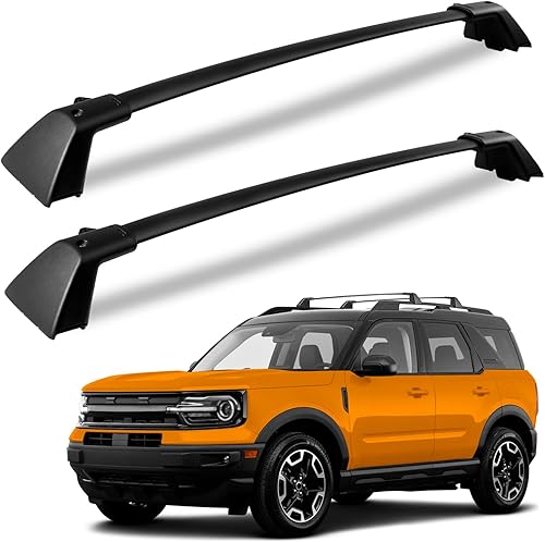 KINGGERI Barras transversales para portaequipajes de techo de 265 libras compatibles con Ford Bronco Sport (Off-Road) Badlands 2021-2025 y