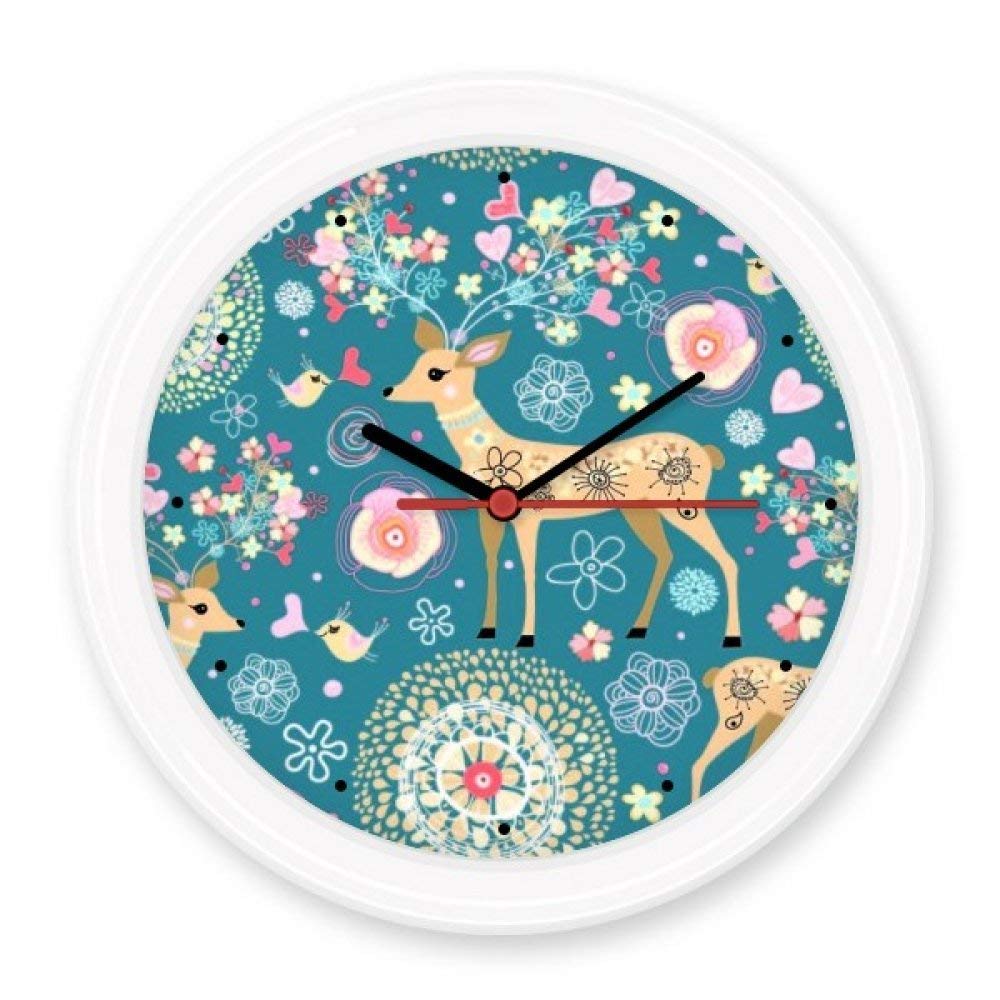 Horloge murale décorative fleur oiseau pour créer une ambiance zen dans la chambre