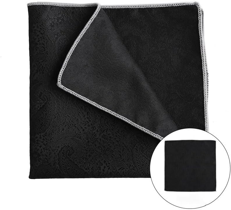 Men's British Retro Striped Polyester Silk Pocket Square Wedding Suit Shirt Handkerchief