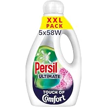 Persil Ultimate Touch of Comfort Liquid Detergent outstanding stain removal boosted with long-lasting fragrance 58 washes 1.566 L - Pack of 5