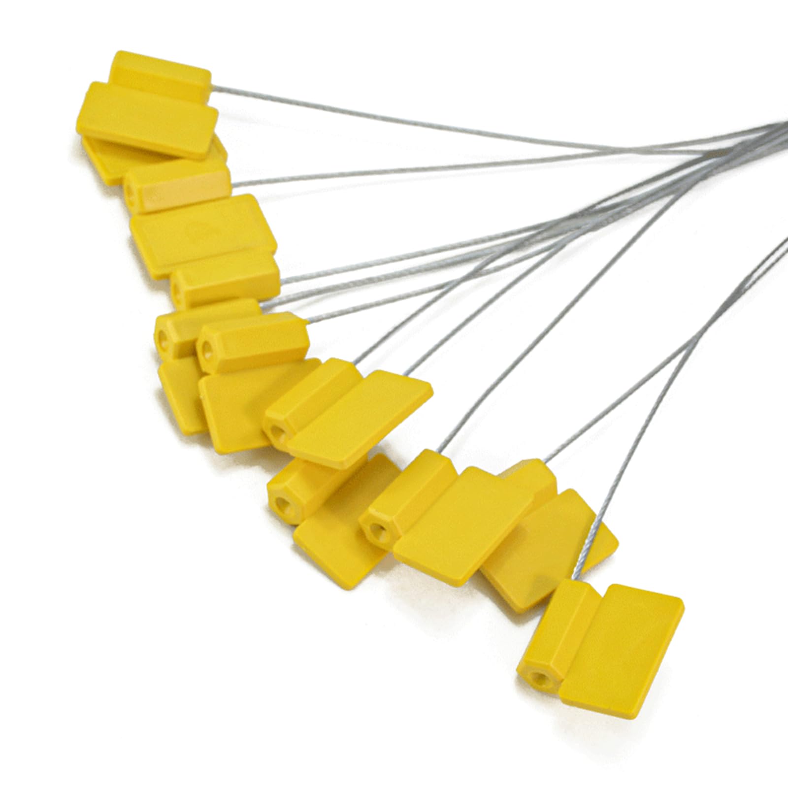 Metalowy kabel stalowy Metalowe plomby zabezpieczające z numeracją, opaski zaciskowe Długość 300 mm 11,8 cala 10/50/100 szt.(10pcs)