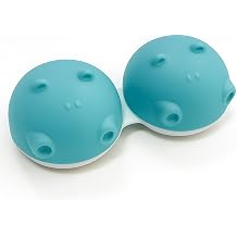 SPORTS WORLD VISION 1PC Blue Hippo Fun Contact Lens Case, Distinctive Cute Animal Design Contact Lenses Case Box, Portable, Lightweight, Cute & Fun Travel Storage/Soaking Lens Solution Case