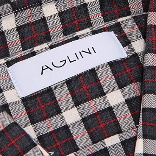 AGLINI 1163Z camicia uomo DAVID SLIM FIT grey cotton shirt man