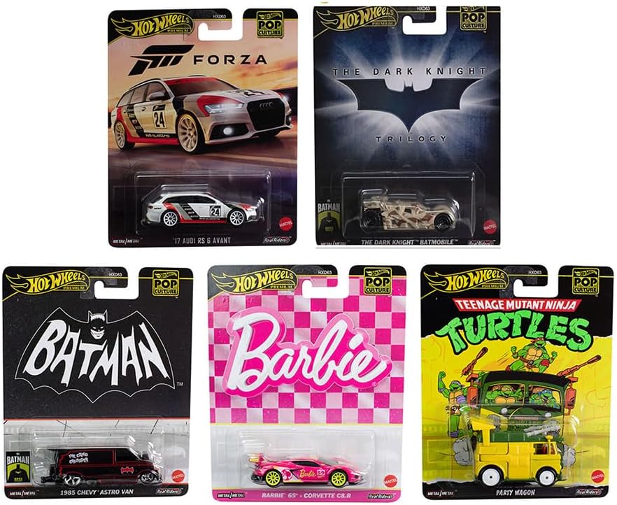 Pop Culture 2024" 5 Piece Set E Premium Series Diecast Model Cars HXD63-956E