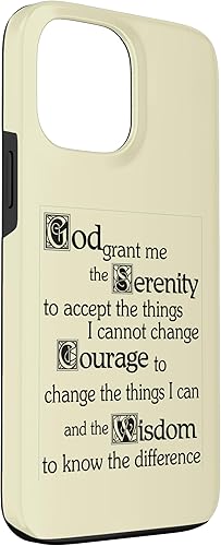 Vista 3 de iPhone 13 Pro Max Serenity Prayer - Dios me conceda la serenidad, coraje y sabiduría