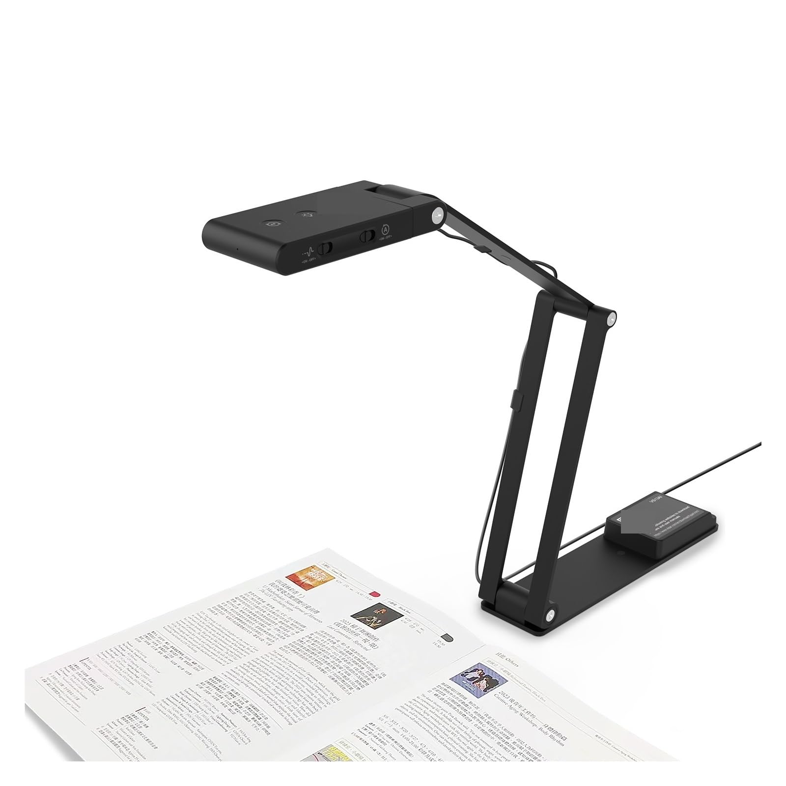 Scanner de Documents Caméra de Documents USB avec Micro à réduction Bruit AI - Capture 13MP 4K Ultra HD Format A3, Double Mode Automatique, lumière LED