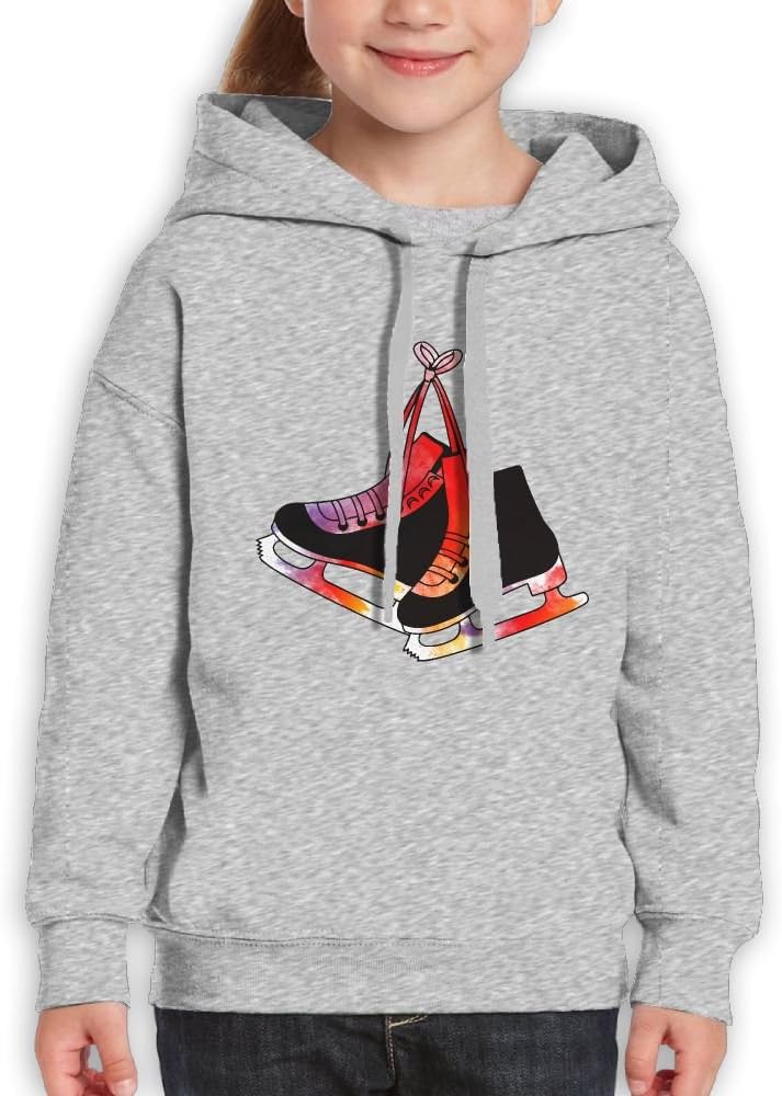 Keasure Ice Skating Skates Youth Pullover Hoodie Sweatshirt