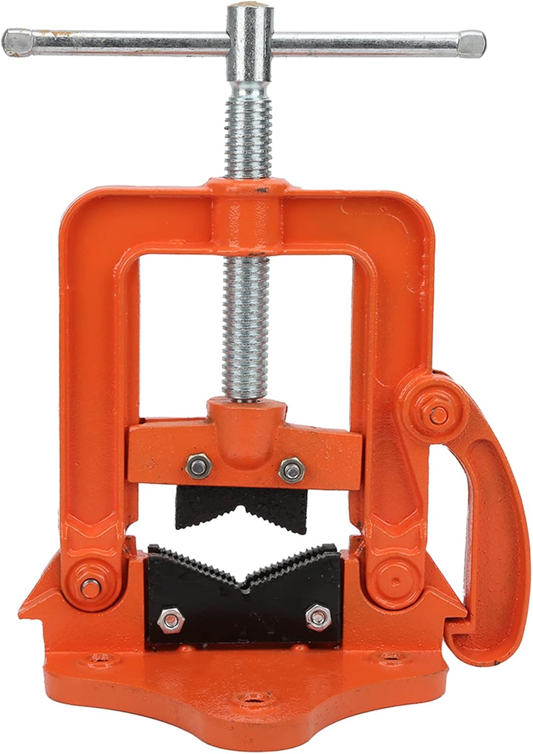 AK6429 Heavy Duty Pipe Wrench Vise 50mm High Carbon Steel Water Pipe Clamp Tool for Crimping Tightening Sealing Stripping Breaking Rolling Unpacking Professional Plumbing E