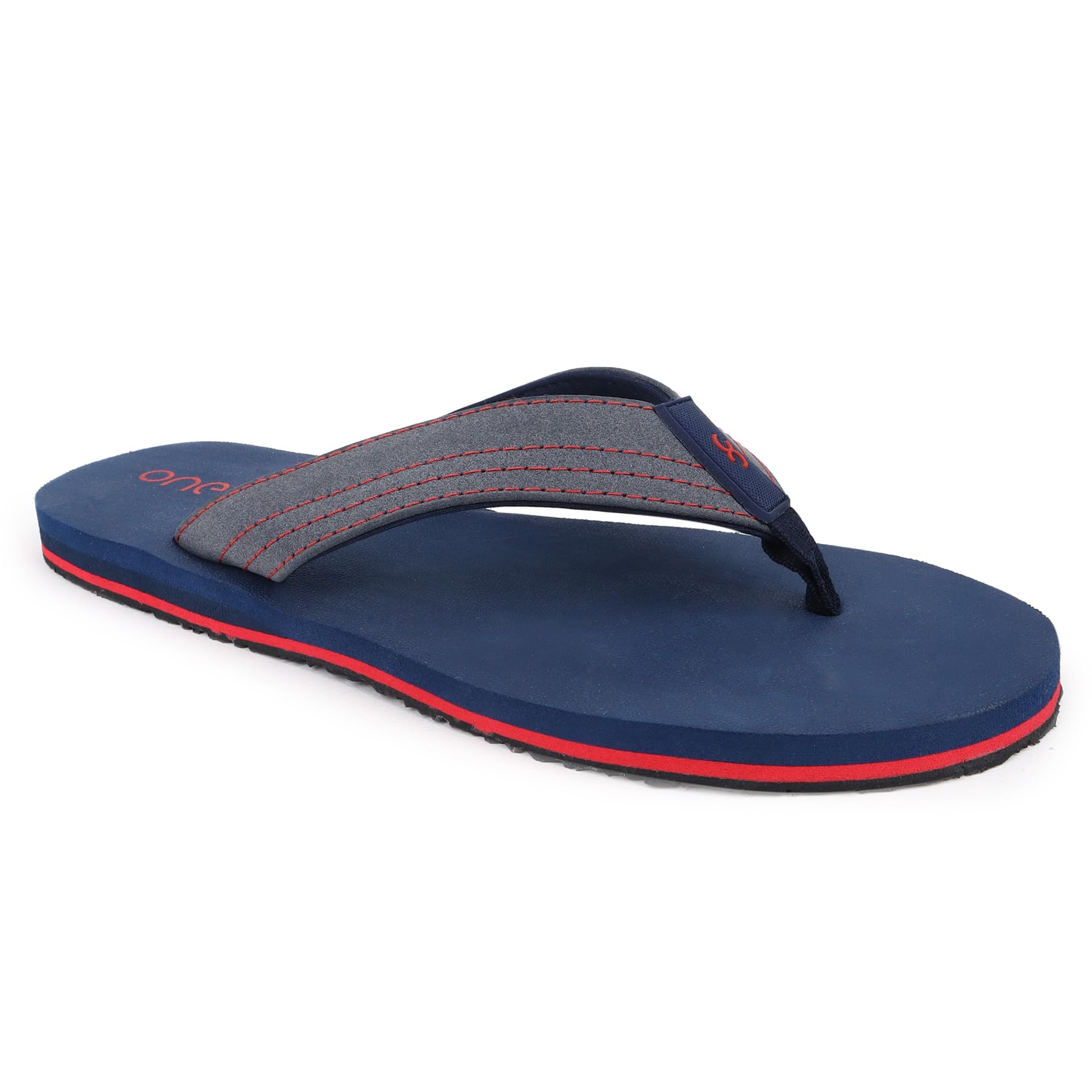 ONE8 Virat Kohli Mens Anti-Skid Rubber Sole Comfort Footbed Water-Resistant Light Weight Flip-Flops | Navy Blue (B0DC7CVPQ8) Amazon Price History, Amazon Price Tracker