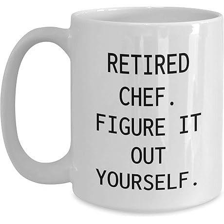 Unique Birthday Gift Mug: Chef's Wise Words