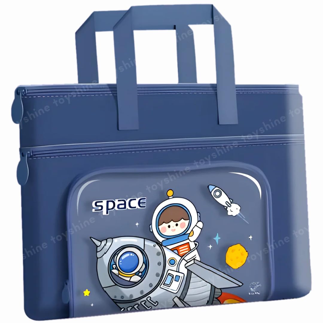 Toyshine Astronaut Design Handbag 14X10 Inches, Tuition, Picnic, Laptop, Notebook Carrying Handbag For Students - Dark Blue - Unisex (B0CFXQ2T47) Amazon Price History, Amazon Price Tracker