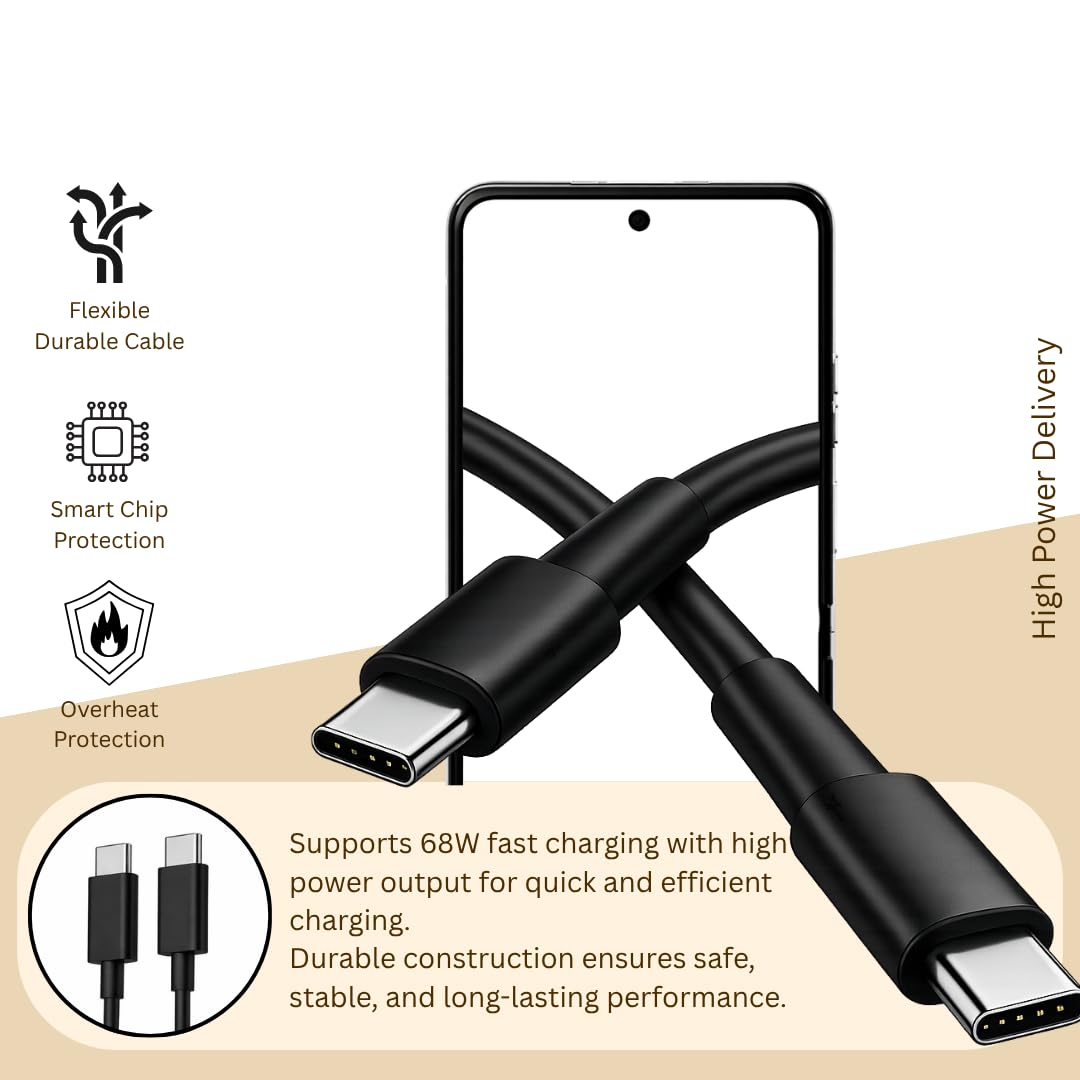 TurboPower USB-C Cable: Fast Charging for Moto Phones -5