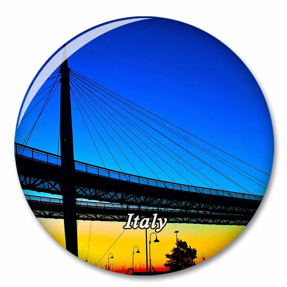 Italy Sea Bridge Pescara Fridge Magnet Decorative Magnet Bottle Opener Tourist City Travel Souvenir Collection Gift Strong Refrigerator Sticker
