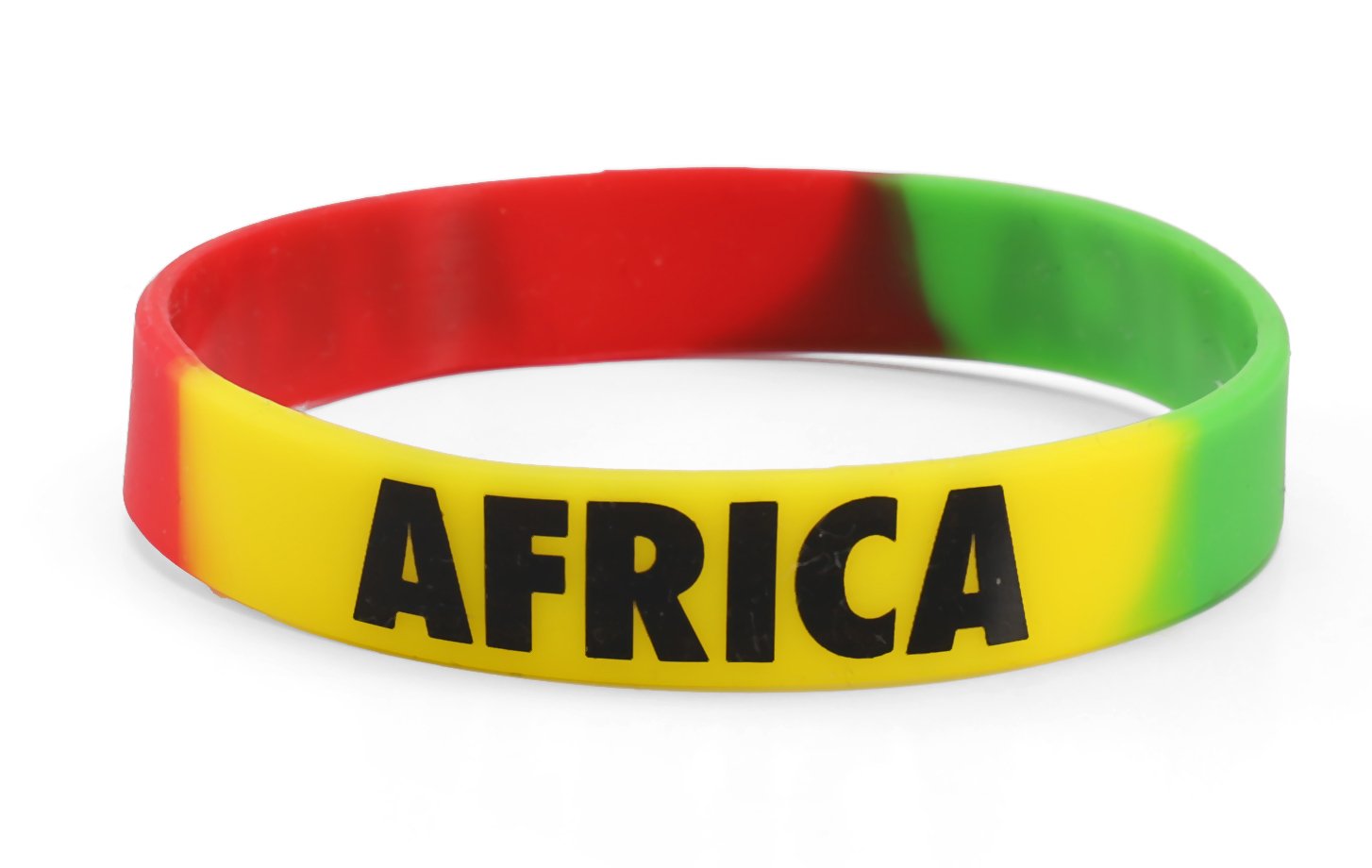 Africa Multi Coloured Silicone Wristband