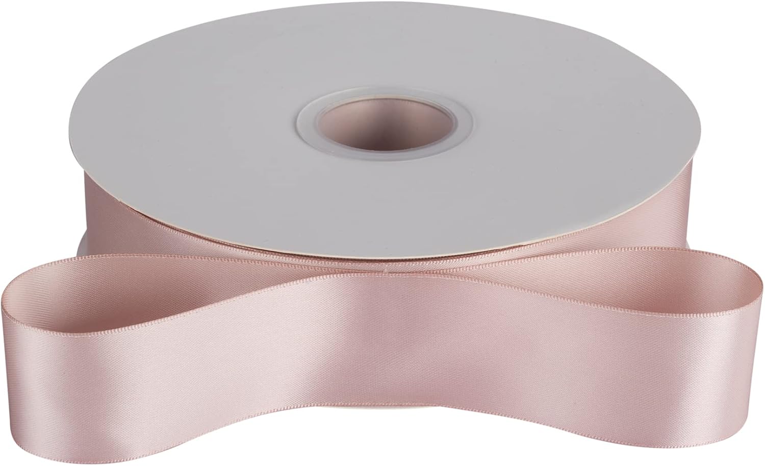 1-1/2" Inch Double Faced Satin Ribbon Solid Polyester Ribbon for Gift Wrapping, Crafts, Hair Bows, Wedding Party Decaration, Baby Shower Decoration Floral Arrangement (100 Yards, Vanilla)