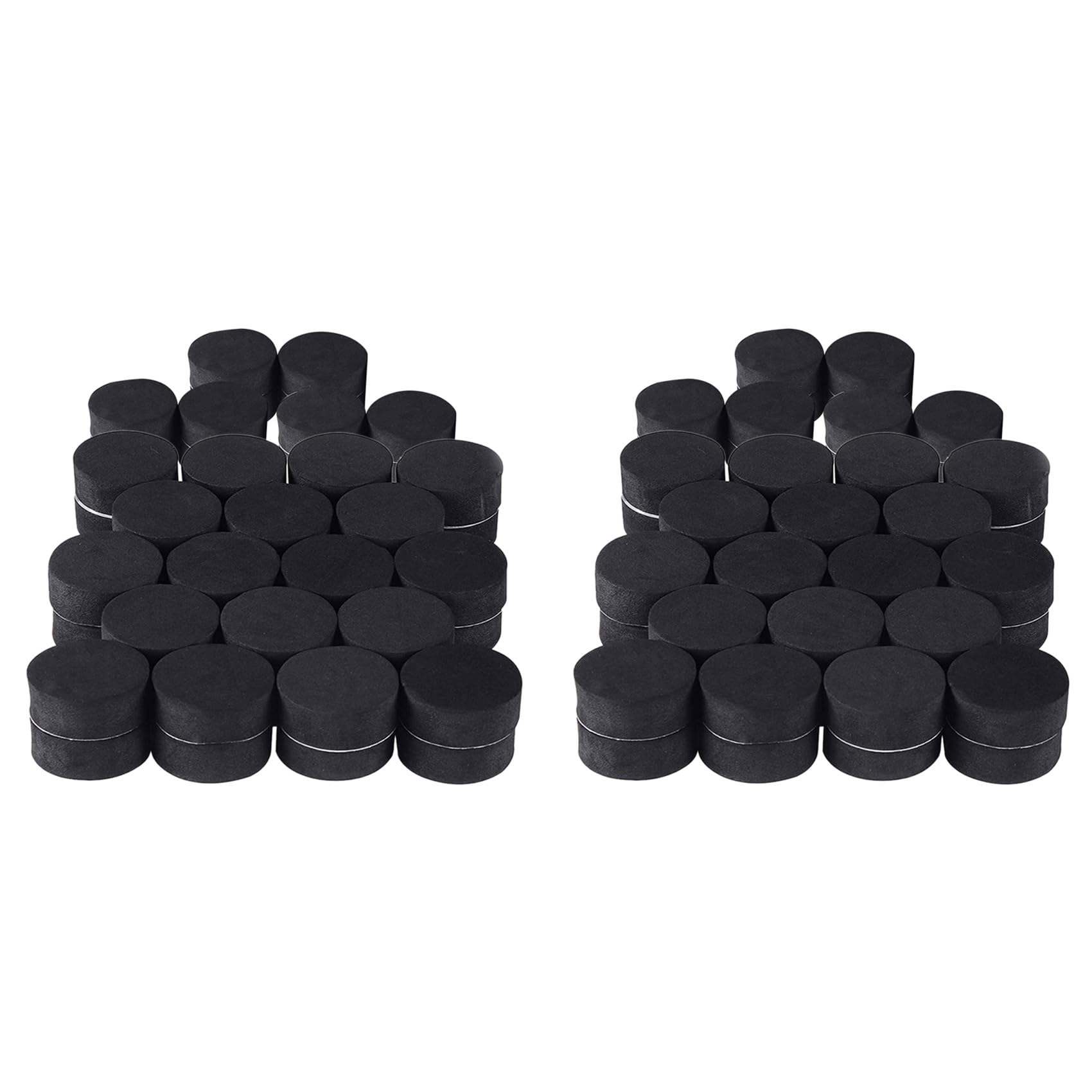 Vjsujehgy 48Pcs Flower Plant Risers Natural Rubber Pot Mat Plant Pots Risers Pad Flower Black