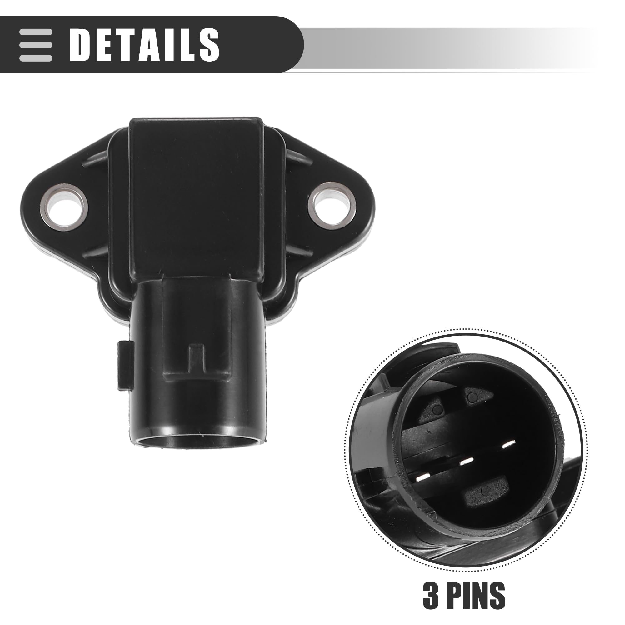 Sensore Di Pressione Aria Collettore MAP Per Honda CR-V, Civic, Accord, Acura - 3 Pin - 3