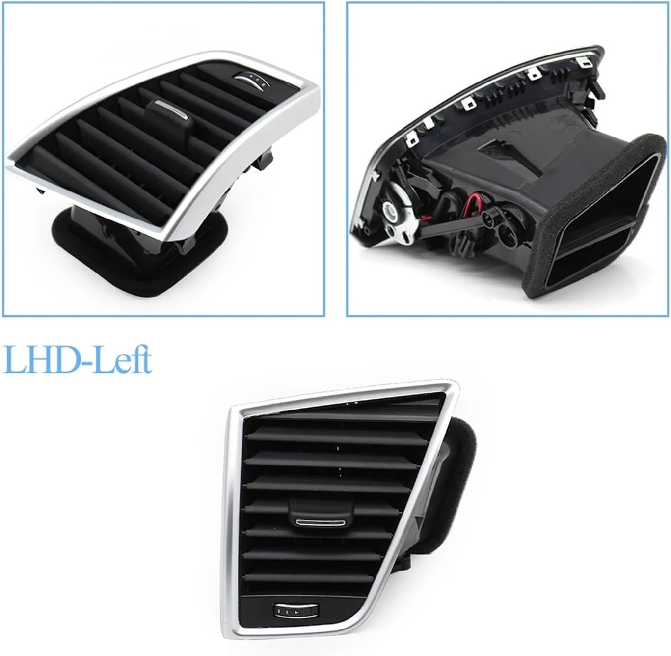 LHD Front Dashboard Left Right Middle Air Conditioner Vent Grille Outlet Assembly Fit For Q5 2009-2018 8R1820951 8R1820901(LHD-Left)