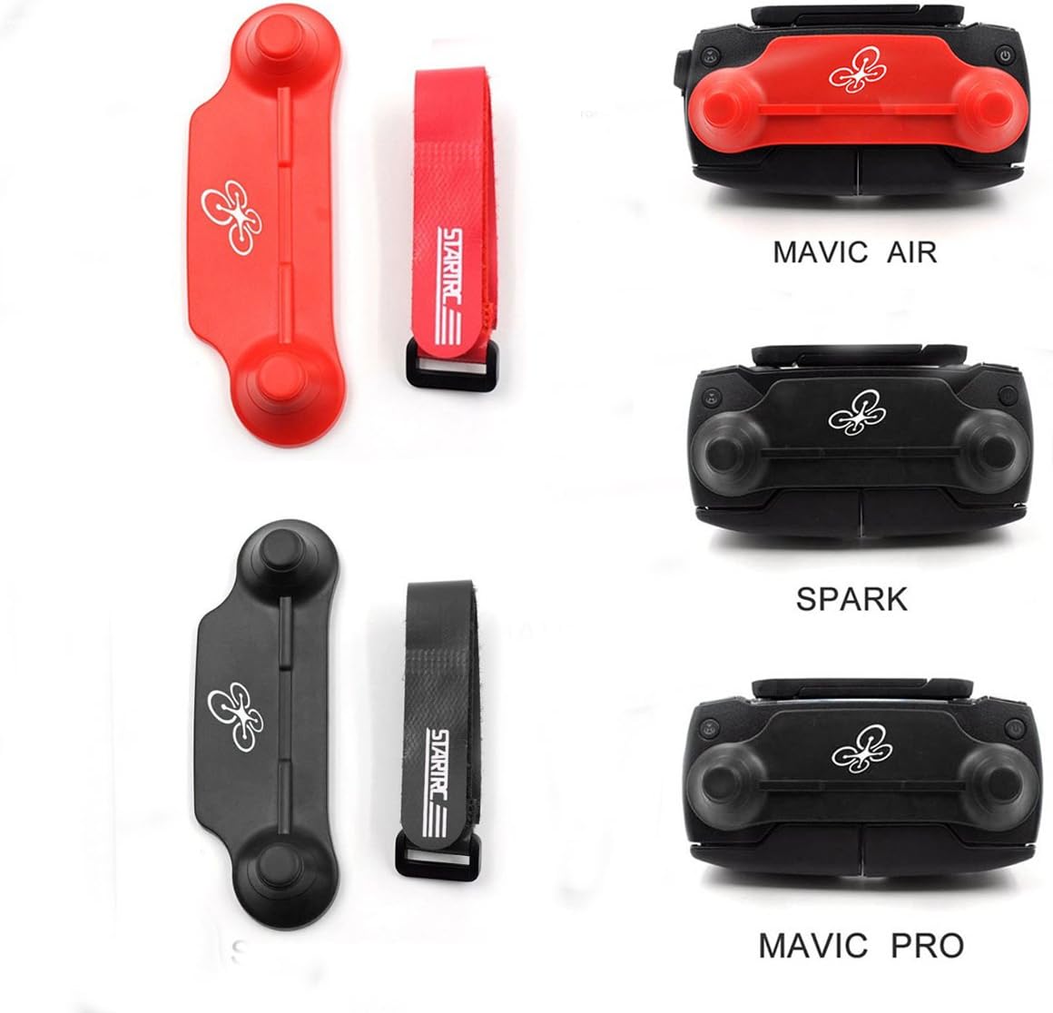 STARTRC 2Pcs Mavic Air Accessories Transmitter Controller Stick Thumb Protective Transport Clip Rocker Compatible DJI Mavic Air / Mavic Pro Platinum / Spark