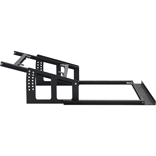 PEIN Racing & Flight Simulator Pedal Mount | Heavy-Duty Adjustable Stand for Logitech, Thrustmaster, Fanatec, MOZA | Compact & Retractable for Desk and Gaming Chair Setups