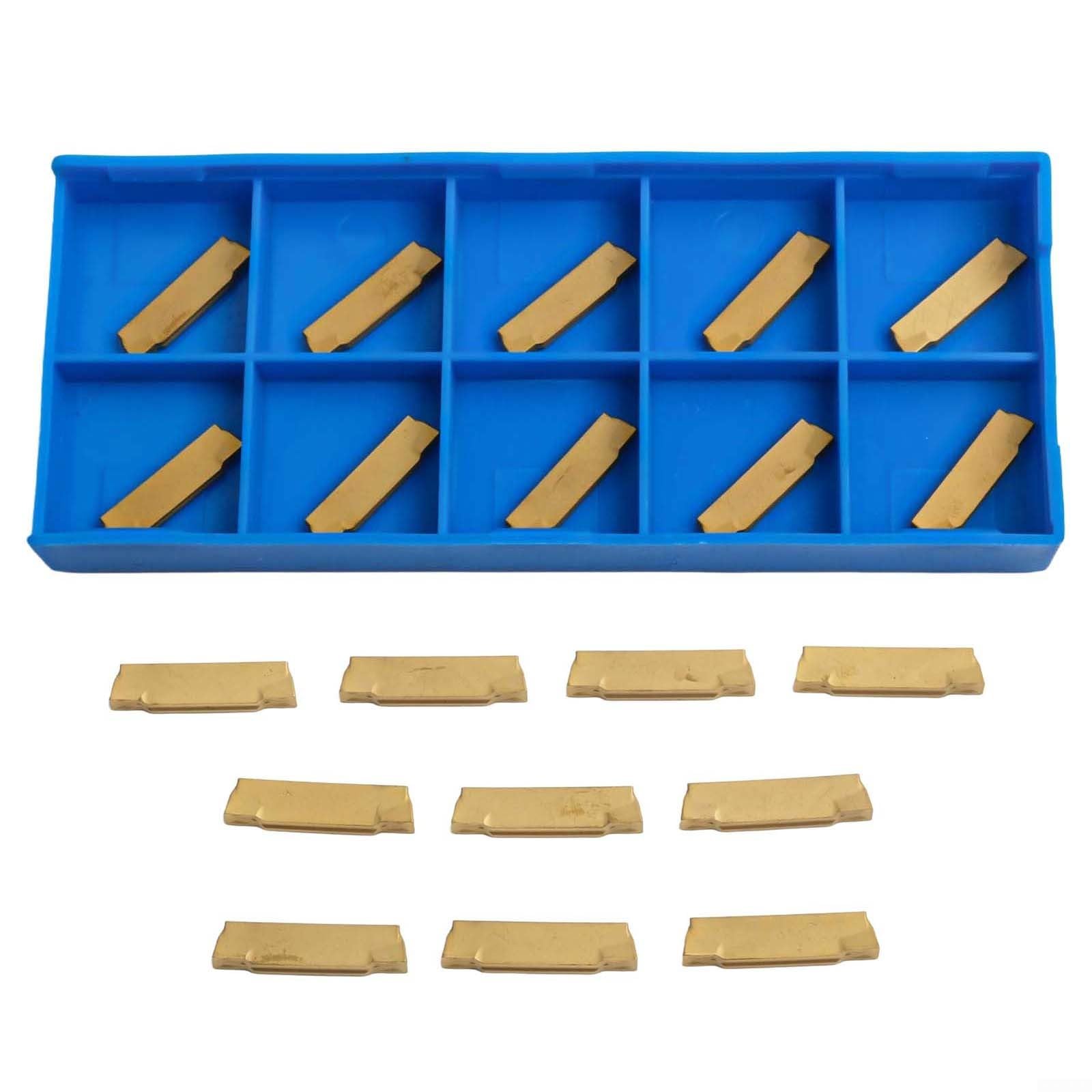 Lot de 10 inserts en carbure MGMN200-G pour outil de rainurage MGEHR MGIVR Application dans les magasins industriels