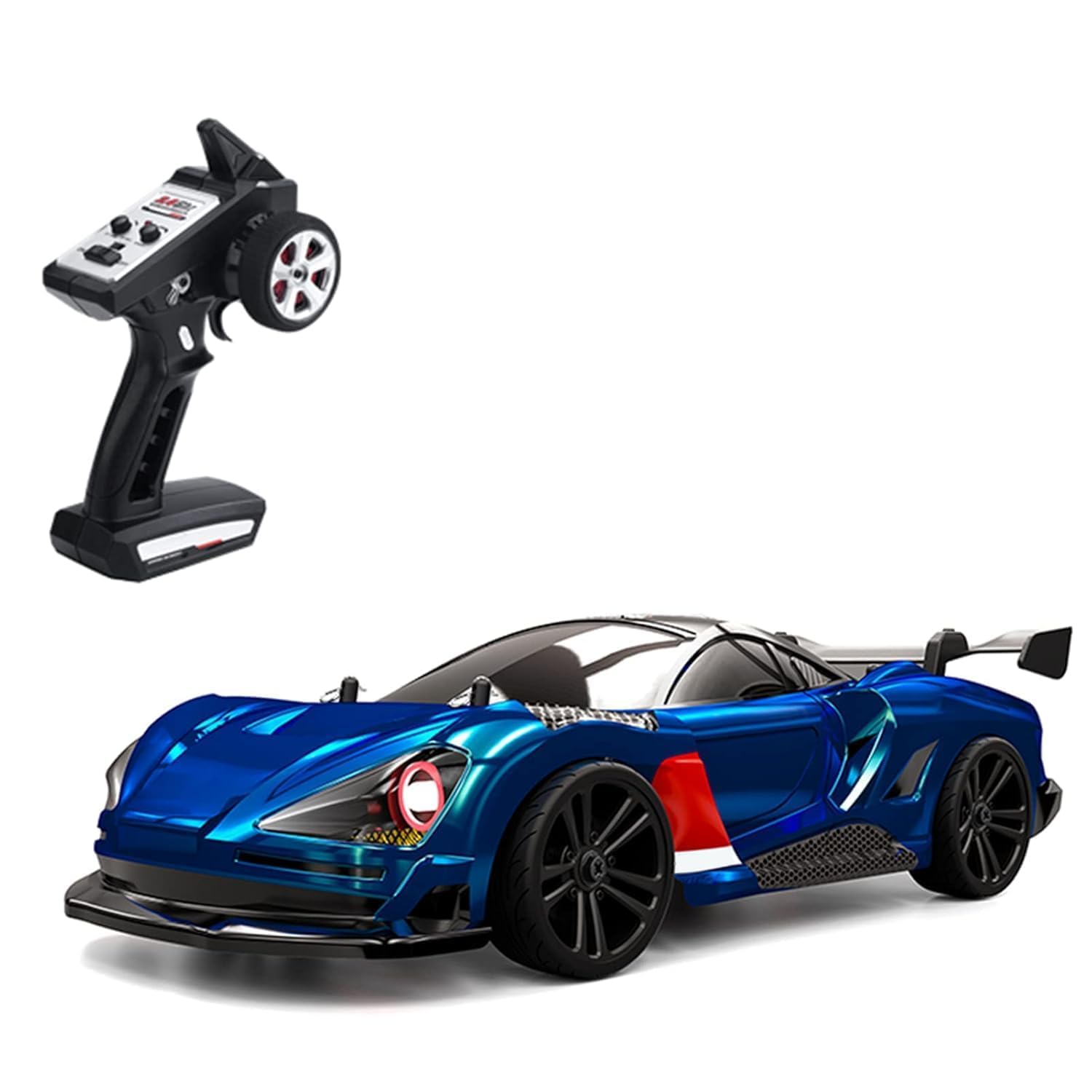 Remote Control Excavator Toy for 6-12 Yr Boys, Best Birthday Gifts for Kids 7 8 9 10 11 Year Old, Rc Construction Toys with Metal Shovel (38KM/H High-Speed 4WD (SYC-02-Blue))-image-47