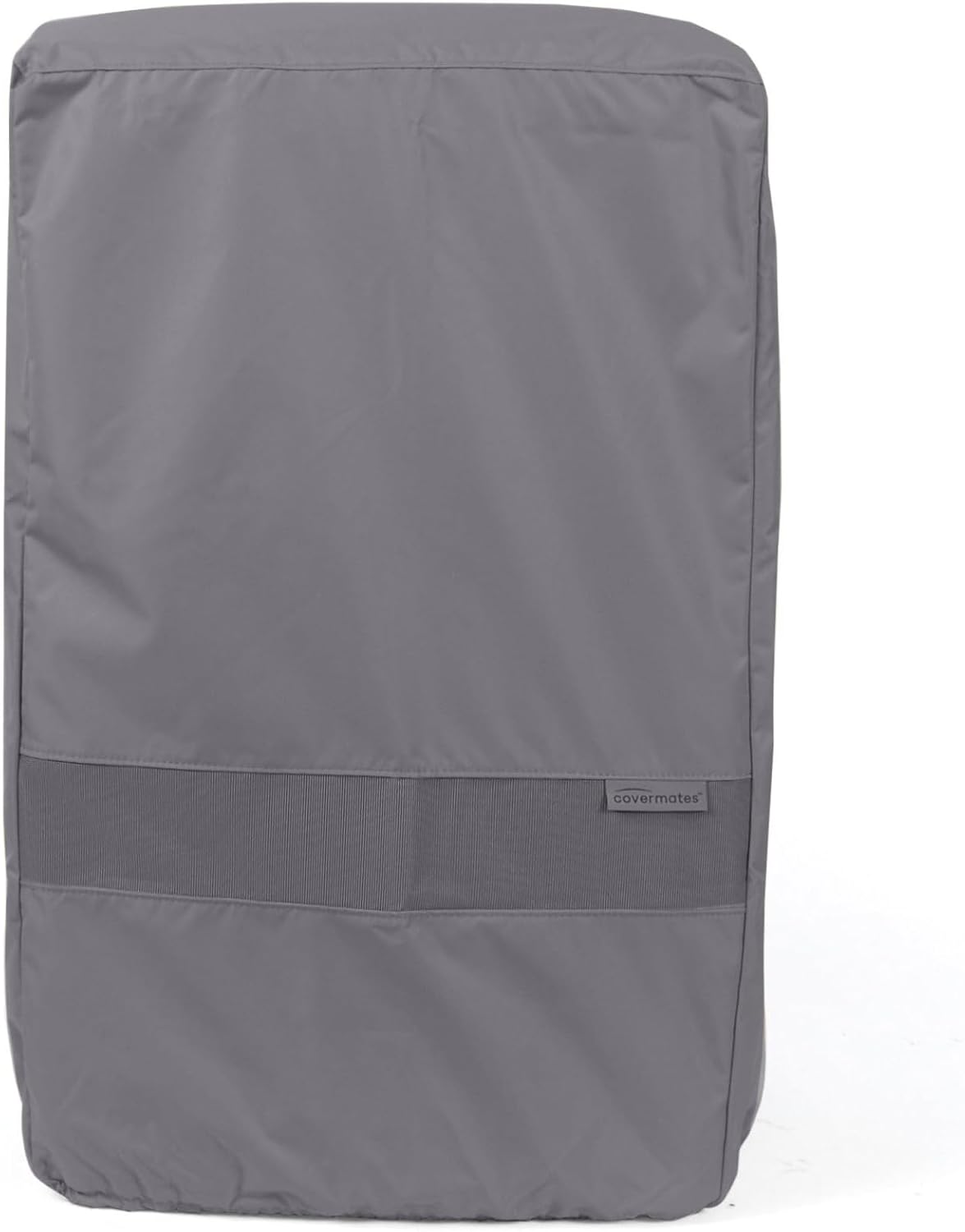 Covermates Elite Square Smoker Cover – All-Weather Water-Resistant Outdoor Smoker Cover with Mesh Vents, Elastic Hem & Drawcord, Heavy-Duty 300D Polyester, 32W x 32D x 40H, Charcoal