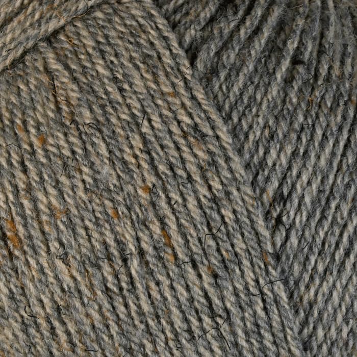 WoolCraft Aran with Wool 400g Knitting & Crochet Yarn, Great Value Acrylic with 25% Wool Yarn, Choose from 43 Shades, 800 Metres, 400g Balls, Pack of 3, Stone Age