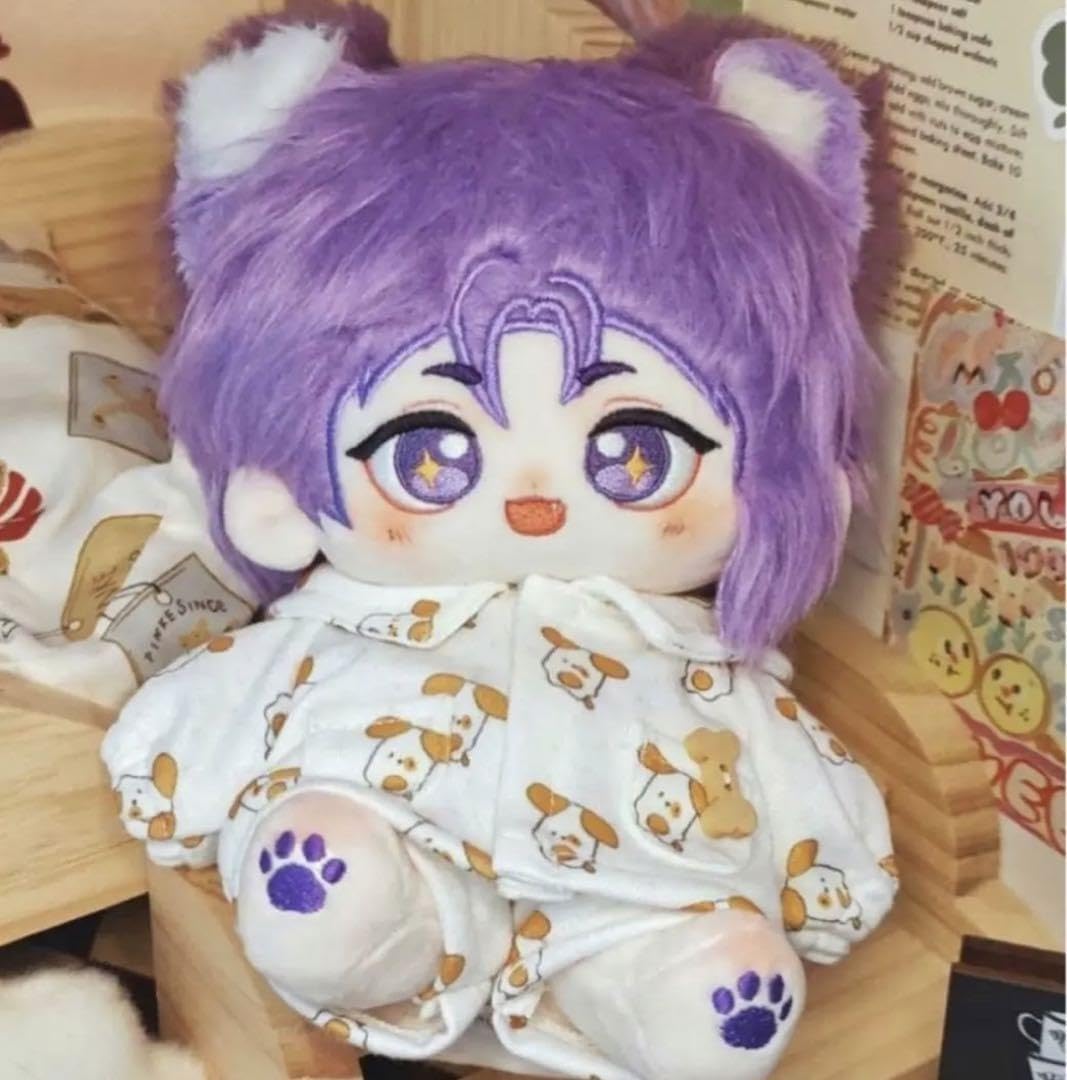 Amazon.co.jp: 20cm大な可愛い着せ替えぬいぐるみ紫髪紫目 : おもちゃ