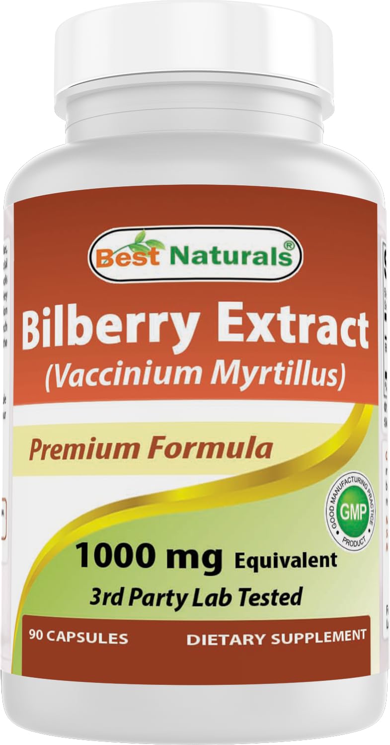 Best Naturals Bilberry 1000 Mg 90 Capsules