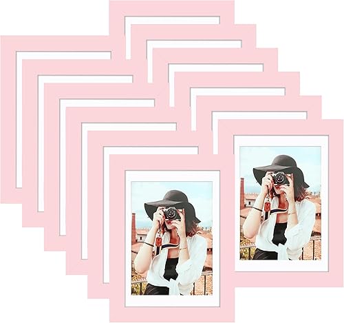 Miniatura 595 de Picrit - Juego de 12 portarretratos de 5 x 7 pulgadas para colgar en la pared o exhibir sobre una mesa, para fotos de 4 x 6 con paspartú o 5 x 7