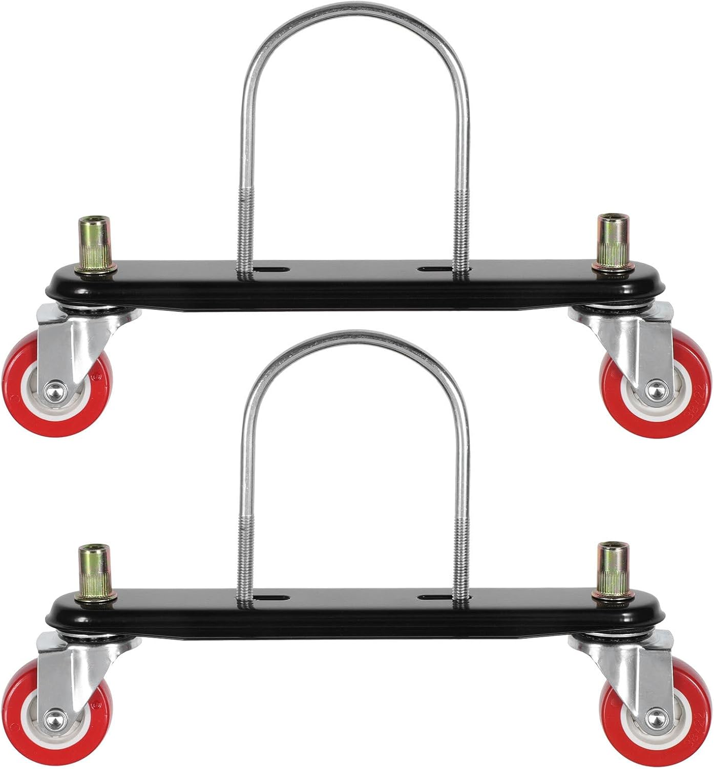 2pcs Radiator Mount Caster Base: Heater Caster Wheel for Electric Oil Heater Support - Iron Mobile Radiator Stand Trolley Wheel for Home Office