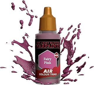 The Army Painter Warpaints Air Fairy Pink - Non-Toxic Water Based Airbrush Paint – Acrylic Paint and Primer for Tabletop Roleplaying, Boardgames, and Wargames Miniature Model Painting