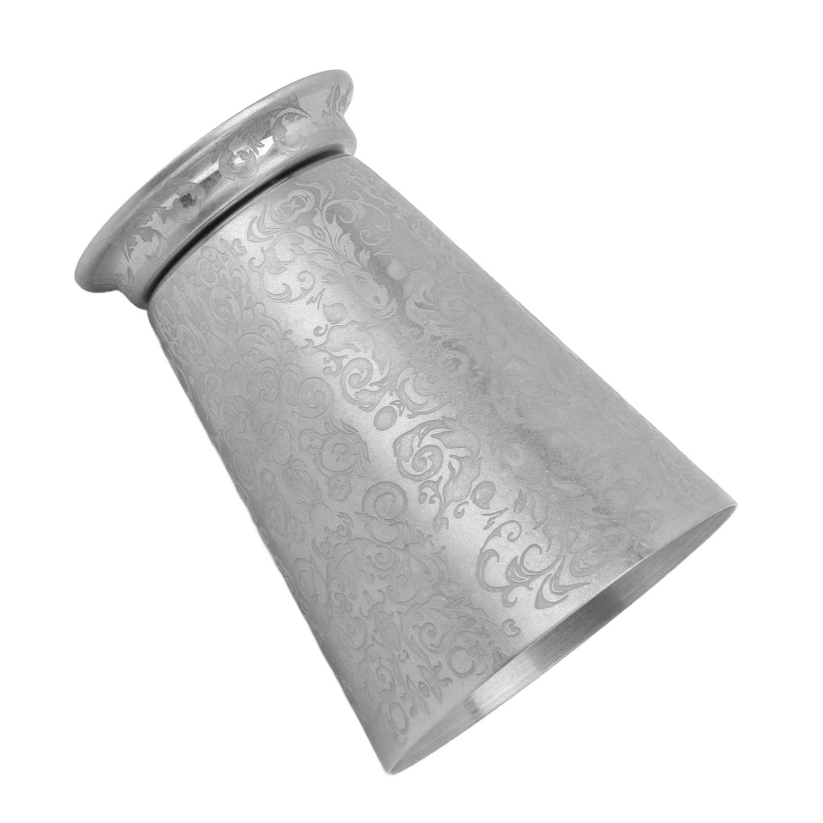 Airshi Mint Julep Cup, Silver Finish Elegant Details Stainless Steel Cup Vintage Style Great Durability for (Totem Texture)