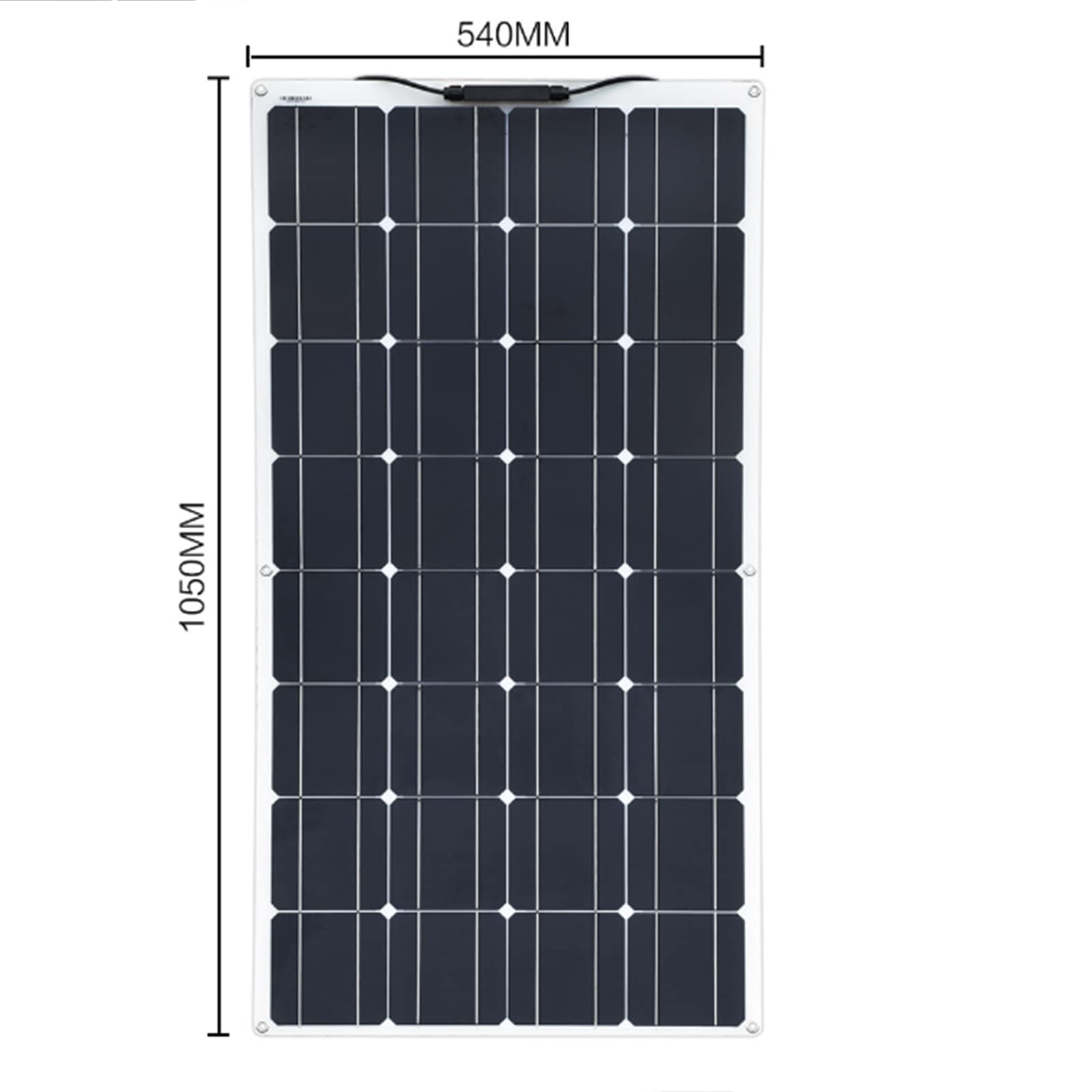 Elastyczny panel słoneczny Monokrystaliczny panel krzemowy, panel fotowoltaiczny o mocy 100 W, panel słoneczny na dachu (100W)