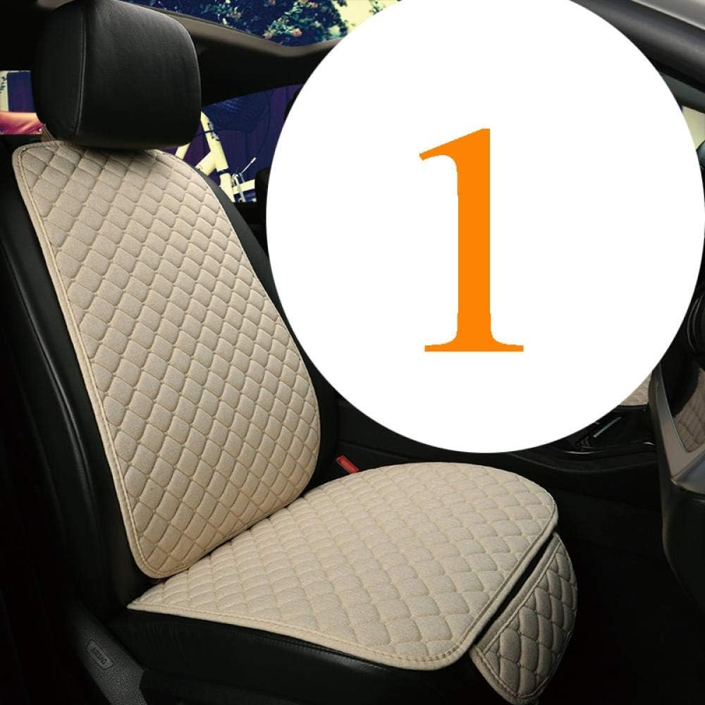Cddkjds 自動車フロントシートプロテクターのための普遍的な亜麻の車の座席のカバーの自動車のシート背もたれのクッションパッドマット Color Beige 卓抜 1 Cddkjds 自動車フロントシートプロテクターのための普遍的な亜麻の車の座席のカバーの自動車のシート背もたれのクッションパッドマット Color Beige 卓抜 1