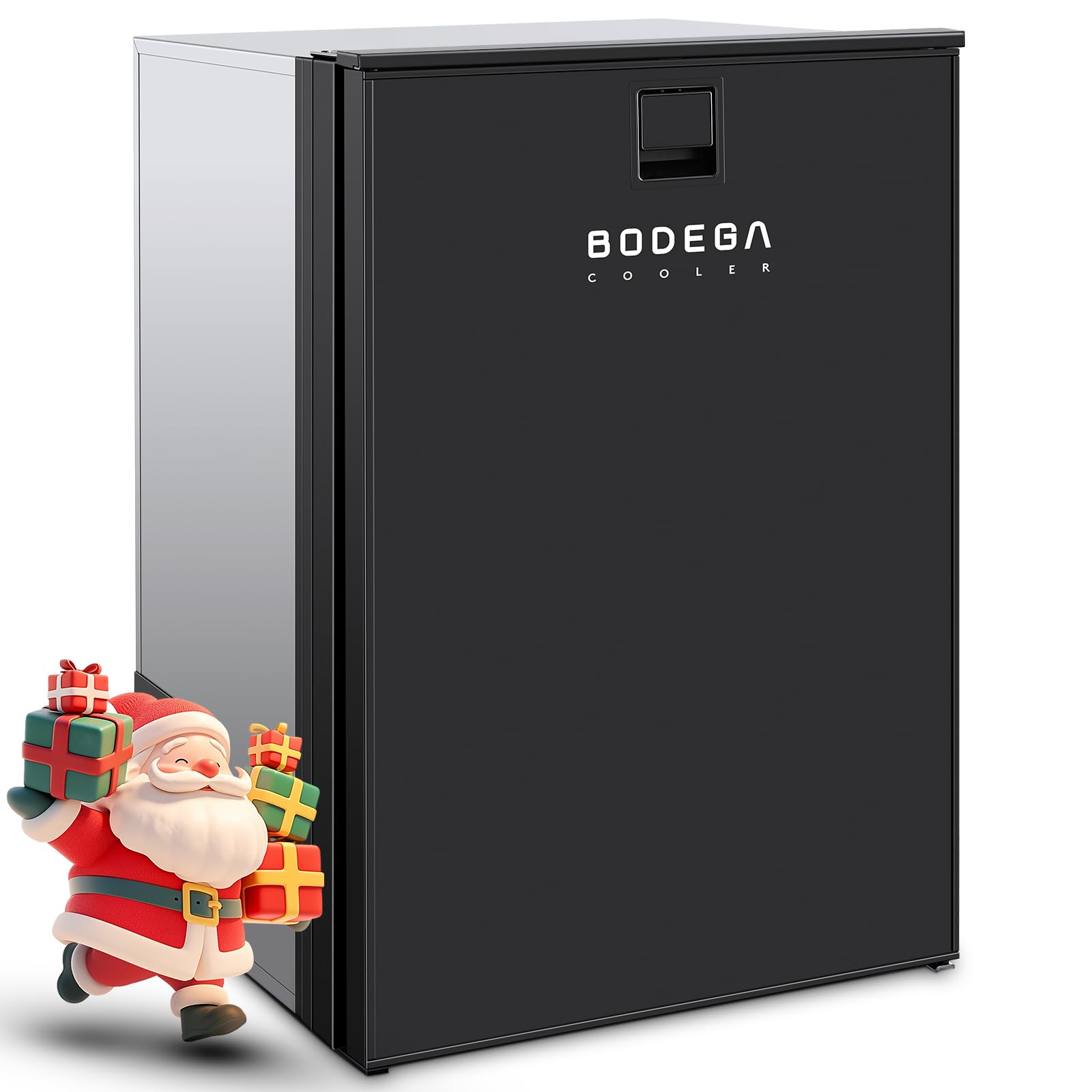 BODEGA COOLER 12V Refrigerator, 116.2 Quart RV Refrigerator with Freezer, Dual Modes RV Fridge with LED, Travel Compressor Refrigerator 12/24V DC for Boat, RV, Truck,