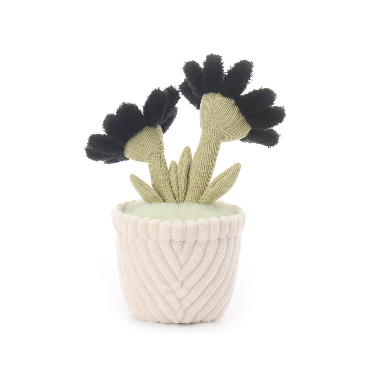 Apricot Lamb Black Potted Daisy Flower Plushies Stuffed Animals for Baby Girl and Boy Soft Cute Plush Toys for Kids 10 Inches - Image 4