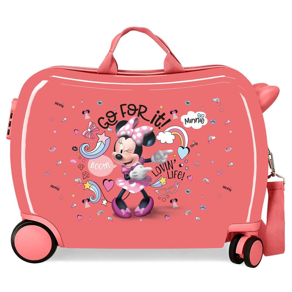 Disney Minnie Lovin Life Maleta infantil Rosa 50x39x20 cms Rígida ABS Cierre de combinación lateral 34L 1,8 kgs 4 Ruedas Equipaje de Mano